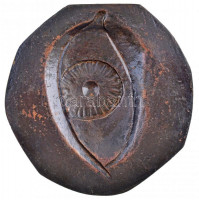Tápai Antal (1902-1986) 1969. 'Dr. Kukán Ferenc' kétoldalas, öntött bronz plakett (~108-109mm) T:1- / Hungary 1969. 'Ferenc Kukán MD' double-sided, cast bronze plaque. Sign.: Antal Tápai (~108-109mm) C:AU