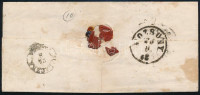 1868 5kr távolsági levélen 'BESZTERCZEBÁNYA' + 'MALACZKA' + 'POZSONY' - Grossschütz