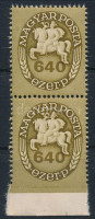 1946 Lovasfutár 640 ezer p. alul fogazatlan alsó ívszéli pár