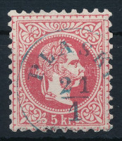 1867 5kr kék 'PLASKI' (Gudlin 700 pont)