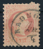 1867 5kr 'RADNÓ(TH)' (Gudlin 700 pont) + kézzel pótolt dátum
