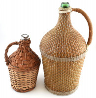 2 db nagy demizson, 3-9 liter, m: 32-50 cm