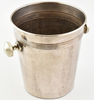 Berndorf alpakka pezsgős vödör, jelzett, kis horpadásokkal, kopásnyomokkal, m: 21 cm, d: 20 cm