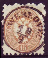 1864 15kr 'WERBOVEC' (Gudlin 500 pont)