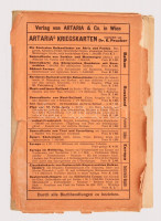 cca 1918 Nordwest-Russland und die Ostseeländer bis über die Alandinseln. Neubearbeitet von Dr. K[arl] Peucker. / Északnyugat-Oroszország és a Balti országok térképe. 1 : 1.500.000. Wien, Artaria & Co. Hiányos borítóval, kisebb
