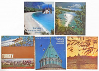 cca 1970-1980 Törökország, 5 db képes idegenforgalmi, utazási prospektus