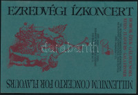 1999 Ezredvégi ízkoncert - borok, ízek, gálavacsora, Budapesti Kongresszusi Központ, programfüzet + belépőjegy