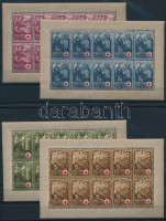 1942 Vöröskereszt (I.) kisívsor (20.000) (8f betapadás / gum disturbance)