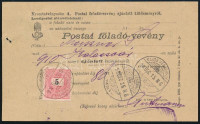 1898.dec.16. Postai feladóvevényről kért másolat igény esetén 5kr-ba került. Rendkívüli RITKASÁG! Alig ismerünk belőle RRRR!