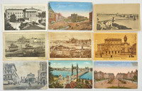 Kb. 130 db főleg RÉGI magyar városképeslap, nagyon sok Budapest számos variációval / Cca. 130 mostly pre-1945 Hungarian town-view postcards, many Budapest