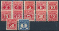 Bosznia-Hercegovina 1916 Portó sor 3K nélkül (**47.500)