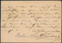 1872 Díjjegyes levelezőlap 'SAMOBOR' (Gudlin 250 pont) - Bécsbe