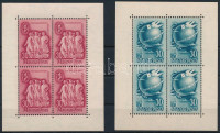 1948 Szakszervezet és Bélyegnap kisív (13.000)