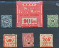 DDSG 6 db csomagbélyeg