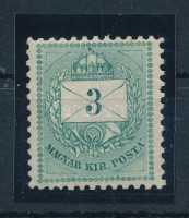 1874 Színesszámú 3kr 11 1/2 fogazással (min. 12.000)