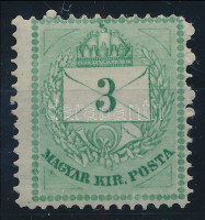 1874 Színesszámú 3kr 13-as fogazással (min. 14.000)
