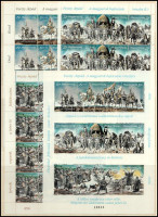 1994-1996 Feszty-körkép I.-III. kisívek + blokk (11.500)