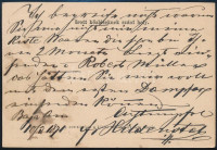 1871 2kr díjjegyes levelezőlap 'BA(J)A'