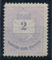 1874 Színesszámú 2kr 13-as fogazással