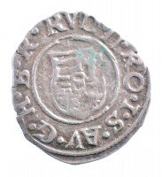 1585K-B Denár Ag 'Rudolf' (0,50g) T:2- patinaHungary 1585K-B Denar Ag 'Rudolf' (0,50g) C:VF patinaHuszár: 1059.,Unger II.: 811.a