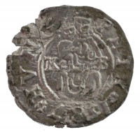 1587K-B Denár Ag 'Rudolf' (0,64g) T:2 patina, kitörés Hungary 1587K-B Denar Ag 'Rudolf' (0,64g) C:XF patina, cracked Huszár: 1059.,Unger II.: 811.a