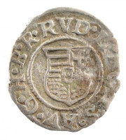 1589K-B Denár Ag 'Rudolf' (0,45g) T:2 patina, kis kitörés Hungary 1589K-B Denar Ag 'Rudolf' (0,45g) C:XF patina, small crack Huszár: 1059.,Unger II.: 811.a