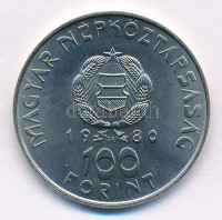 1980. 100Ft Cu-Ni 'Szovjet-magyar közös űrrepülés' T:1- Adamo EM61