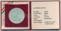 1984. 500Ft Ag 'Nyári Olimpiai Játékok - Los Angeles' sérült, eredeti tokban, tanúsítvánnyal T:BU Adamo EM79