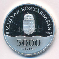 2008. 5000Ft Ag 'XXIX. Nyári Olimpiai Játékok' kapszulában, tanúsítvánnyal T:PP kis ujjlenyomatAdamo EM217