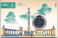 2021. 50Ft Cu-Ni '52. Nemzetközi Eucharisztikus Kongresszus' első napi veret számozott emléklapon '02815' T:1