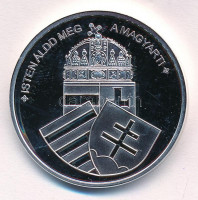 DN 'Nemzetünk Nagyjai - 'A hidrogénbomba atyja - Teller Ede / Isten áldd meg a magyart!' kétoldalas ezüstözött fém emlékérem (21,82g/35mm) T:PP