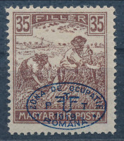 Debrecen I. 1919 Arató 35f Flasch, Bodor vizsgálójelekkel (500 példány) (18.000)