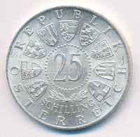 Ausztria 1956 25S Ag 'Mozart' T:1,1-Austria 1956 25 Schilling Ag 'Mozart' C:Unc,AUKrause KM# 2881