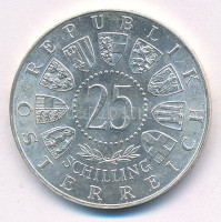 Ausztria 1962. 25Sch Ag 'Anton Bruckner' T:2Austria 1962. 25 Schilling Ag 'Anton Bruckner' C:XFKrause KM#2892