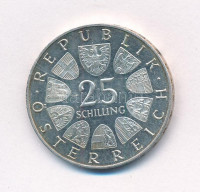Ausztria 1964. 25Sch Ag 'Franz Grillparzer' T:1-,2 (eredetileg PP)Austria 1964. 25 Schilling Ag 'Franz Grillparzer' C:AU,XF (originally PP)Krause KM#2895.1