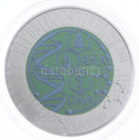 Ausztria 2014. 25E Ag-Nb 'Evolúció' eredeti tokban, tanúsítvánnyal T:BU Austria 2014. 25 Euro Ag-Nb 'Evolution' in original case, with certificate C:BU Krause KM# 3227