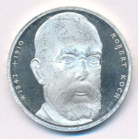 Németország 1993J 10M Ag 'Robert Koch' T:1,1- Germany 1993J 10 Mark Ag 'Robert Koch' C:UNC,AUKrause KM#181