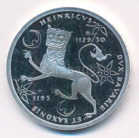 Németország 1995F 10M Ag 'III. Henrik szász herceg' fólia csomagolásban T:PP fo. Germany 1995F 10 Mark Ag 'Henry the Lion' in foil packing C:PP spotted Krause KM# 186