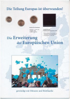 Németország 2004-2005. 1c + 2c + 5c 2xklf szett 'Deutsche Post' információs kartonon T:1Germany 2004-2005. 1 Cent + 2 Cent + 5 Cent 2xdiff set on 'Deutsche Post' information cardboard C:UNC