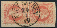 1867 5kr függőleges pár 'NAGY SZEBEN'