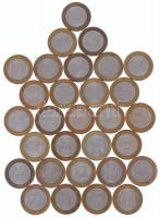 Oroszország 2001-2008. 10R bimetál (30xklf forgalmi emlékkiadás) T:1--2-Russia 2001-2008. 10 Roubles bimetallic (30xdiff circulating commemorative coins) C:AU-VF