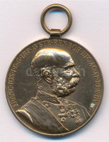 1898. 'Jubileumi Emlékérem a Fegyveres Erő Számára / Signum memoriae (AVSTR)' bronz kitüntetés mellszalag nélkül T:1- kis patina Hungary 1898. 'Commemorative Jubilee Medal for the Armed Forces' bronze decoration without ribbon C:AU small