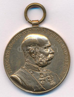 1898. 'Jubileumi Emlékérem a Fegyveres Erő Számára / Signum memoriae (AVSTR)' bronz kitüntetés mellszalag nélkül T:1- Hungary 1898. 'Commemorative Jubilee Medal for the Armed Forces' bronze decoration without ribbon C:AU NMK 249.