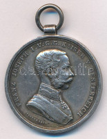 1914. 'Ferenc József II. osztályú Ezüst Vitézségi Érem' jelzetlen Ag kitüntetés mellszalag nélkül. Szign.: Tautenhayn T:2- ph., patina Hungary 1914. 'Silver Gallantry Medal, 2nd Class' Ag decoration without hallmark and ribbon. Sign.: