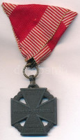 1916. 'Károly-csapatkereszt' ezüstözött Zn kitüntetés eredeti mellszalagon T:1-Hungary 1916. 'Charles Troop Cross' silver plated Zn decoration with original ribbon C:AU NMK 295.