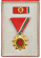 1970. 'Felszabadulási Jubileumi Emlékérem' aranyozott, zománcozott bronz kitüntetés mellszalagon, miniatűrrel, szalagsávval T:1 NMK 712.