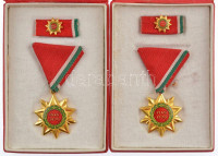 1970. 'Felszabadulási Jubileumi Emlékérem' aranyozott, zománcozott bronz kitüntetés mellszalagon, miniatűrrel, szalagsávval (2x) T:1- NMK 712.