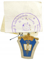 DN 'Széchenyi Közgazdasági Szakközépiskola Komárom' zománcozott fém kitűző (31x27mm) T:2