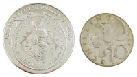 DN 'A magyar nemzet pénzérméi - Az első magyar feliratú pénz 1848-1849' Ag emlékérem (10,37g/0.999/35mm) + Ausztria 1958. 10Sch Ag T:PP,2