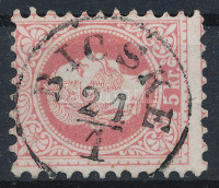 1867 5kr képbe fogazva 'BICSKE' Sign: Ferchenbauer
